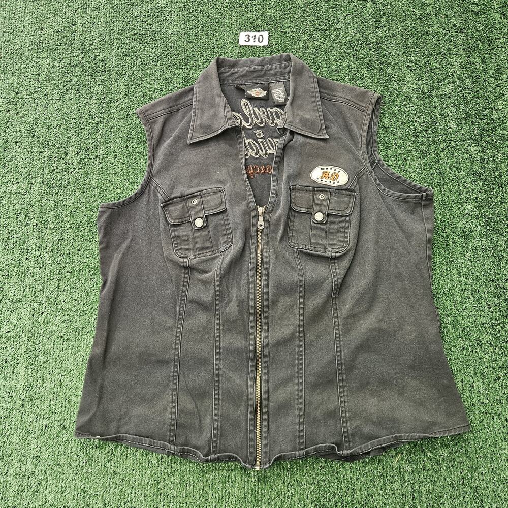 Harley Davidson Zip Up Vest Womens Great Condition size 1W